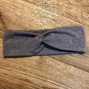 Darker Heather Blue Twisted Headband Handmade
